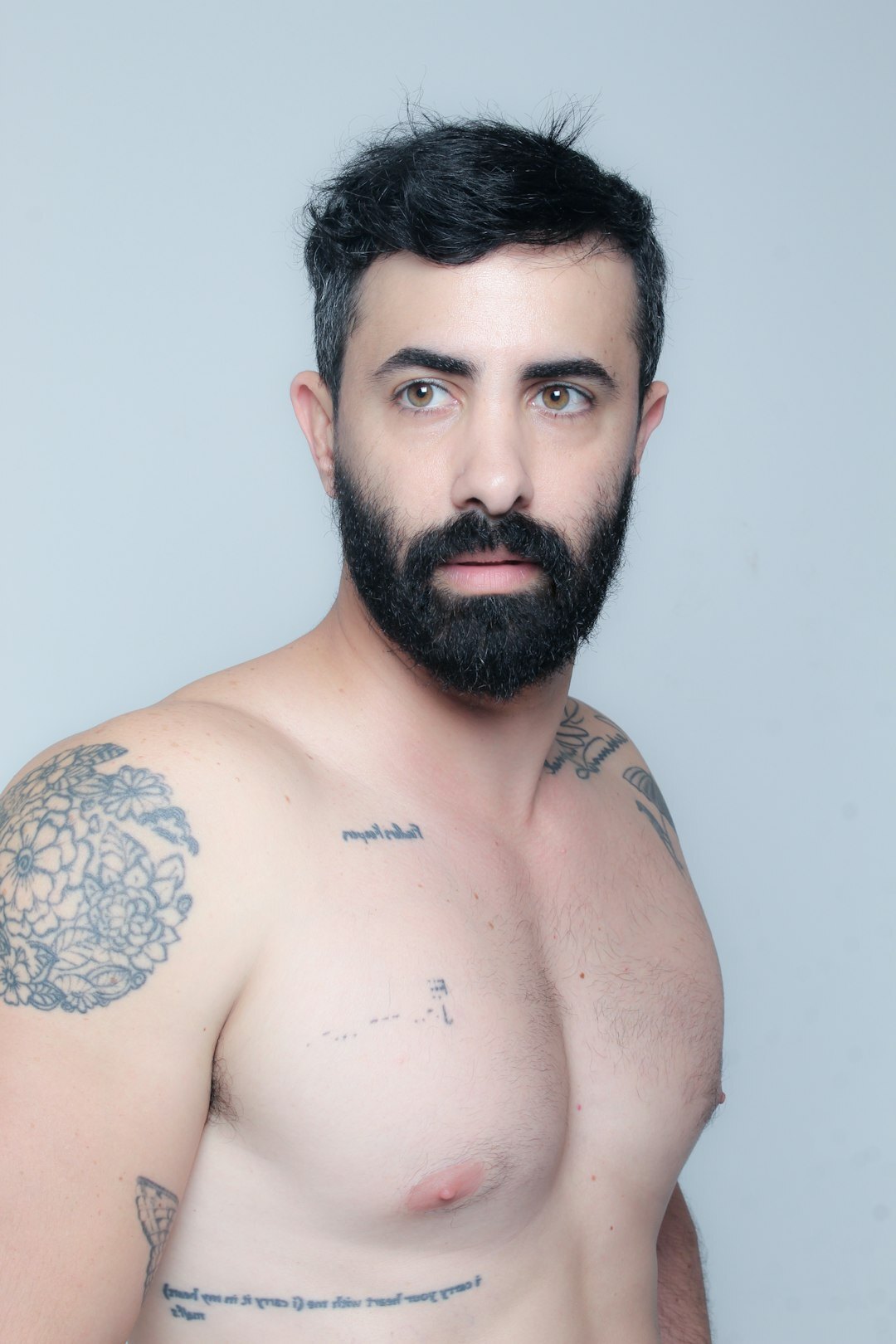 Studio portrait of a Portuguese male editor-in-chief