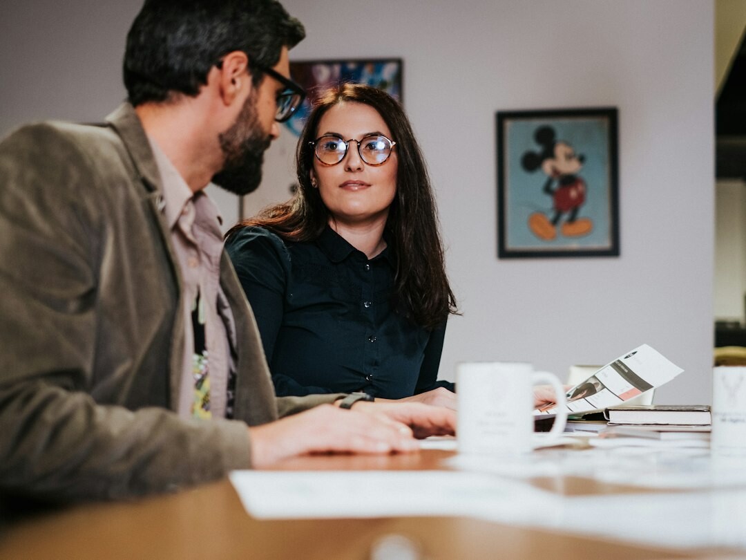 couple discussing legal documents