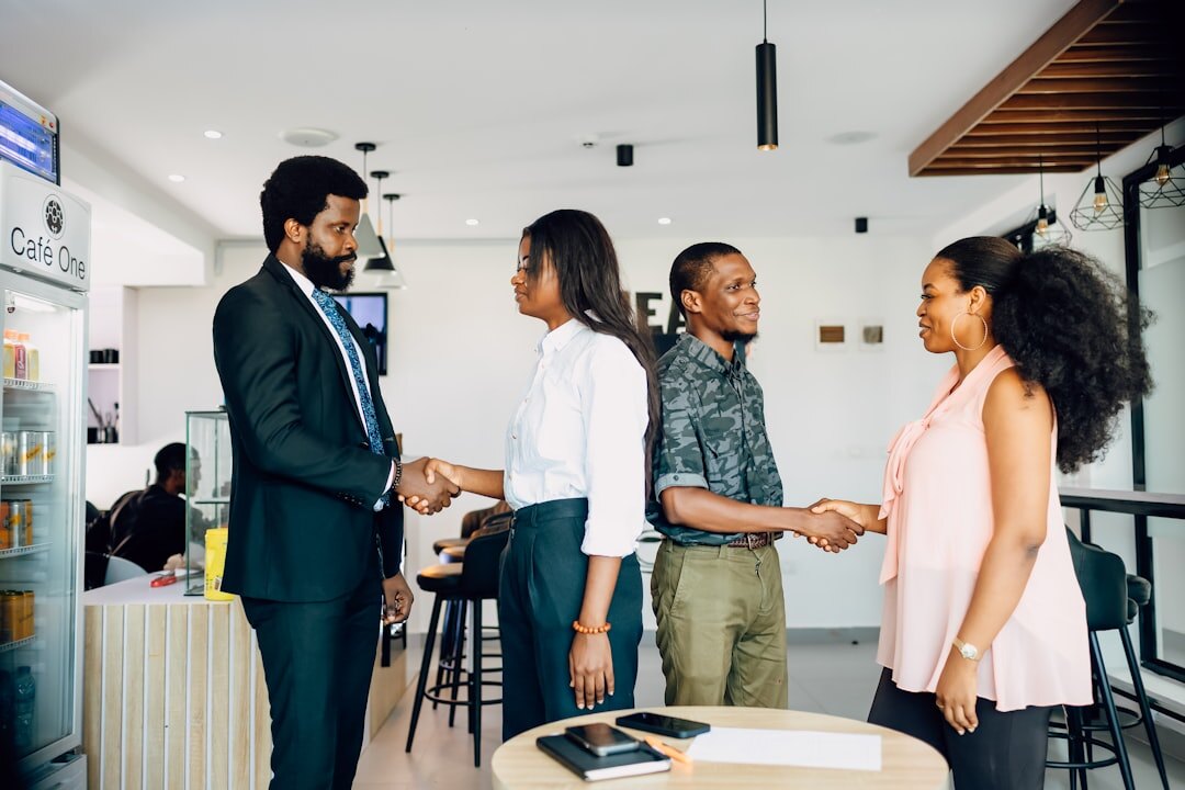 business partners shaking hands