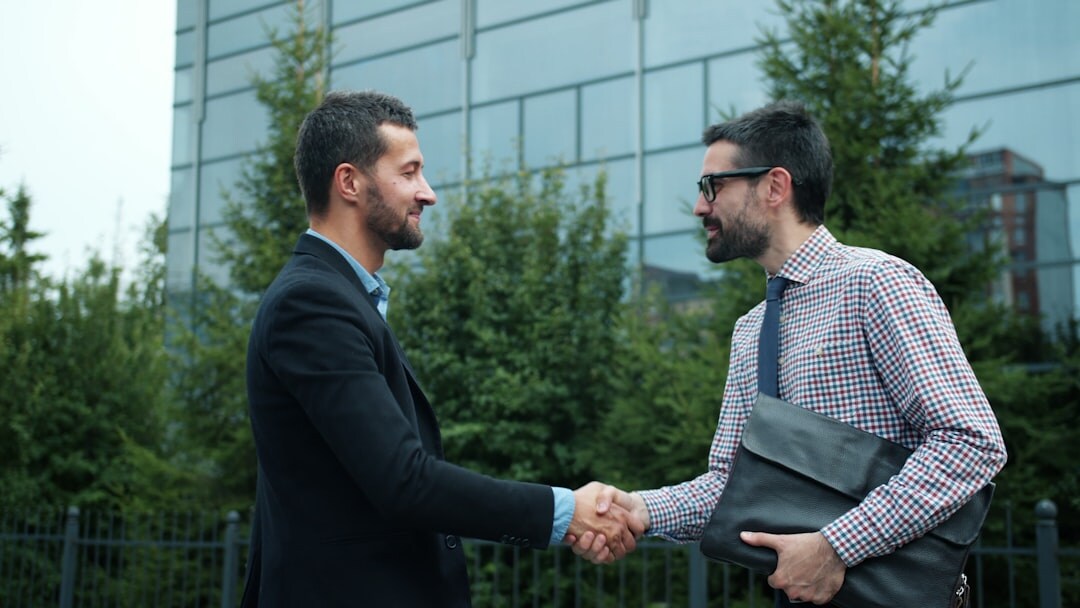 business partners shaking hands