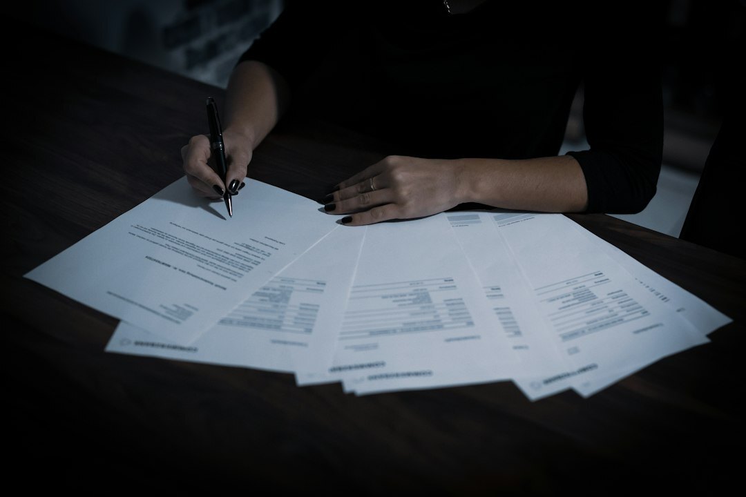 detective examining documents